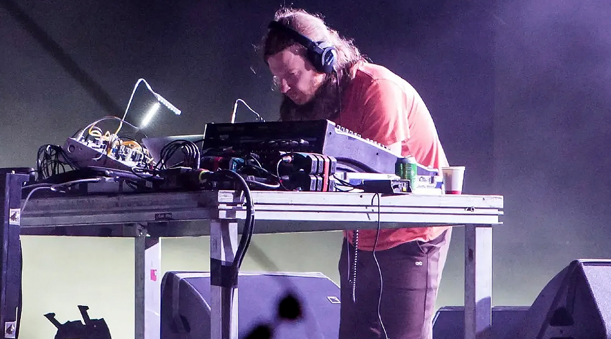 Фото с выступления Aphex Twin (Richard D. James)