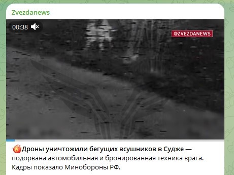    Фото: Скриншот Telegram/Zvezdanews