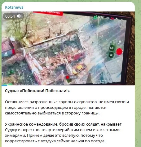    Фото: Скриншот Telegram/Kotsnews