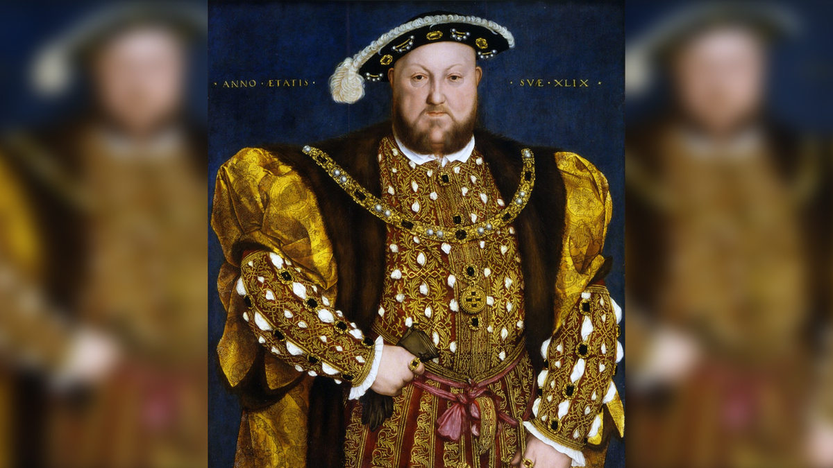 Г. Гольбейн-мл. Портрет короля Генриха VIII. 1540 г. Национальная галерея старинного искусства, Рим.