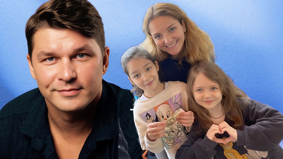 Актер Руслан Ягудин с женой и дочками. Коллаж. Автор: Елена Д.