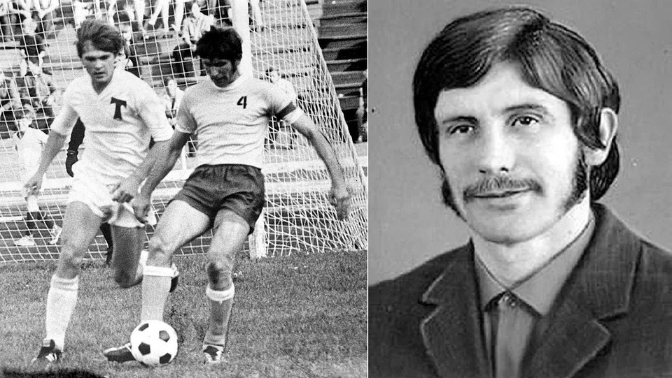    Слева - матч с московским "Торпедо", Борис Фальковский опережает Вадима Никонова. Фото предоставлены Сергеем Симоновым