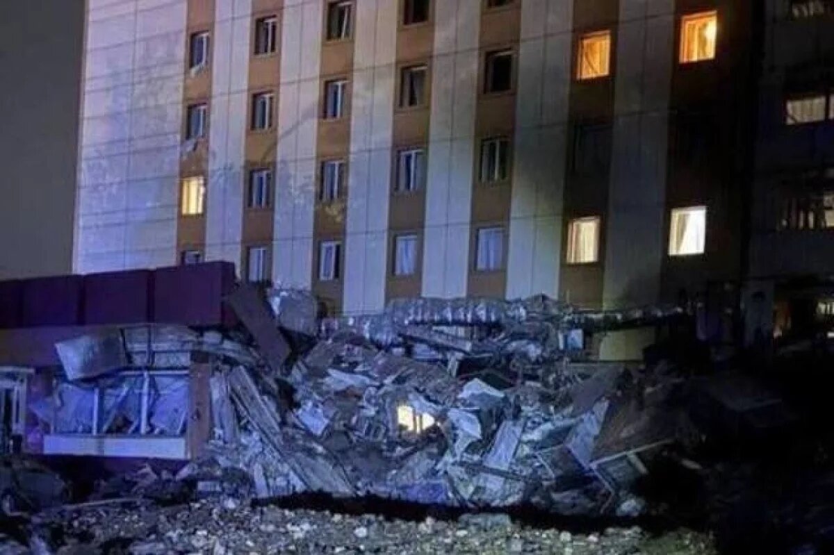    Кривой Рог. Удар по гостинице «Дружба».