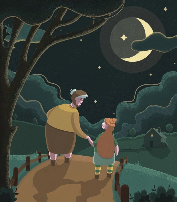 От историй бабы Маши, как и от этой картинки (взята на пинтересте) веет добром и волшебством.