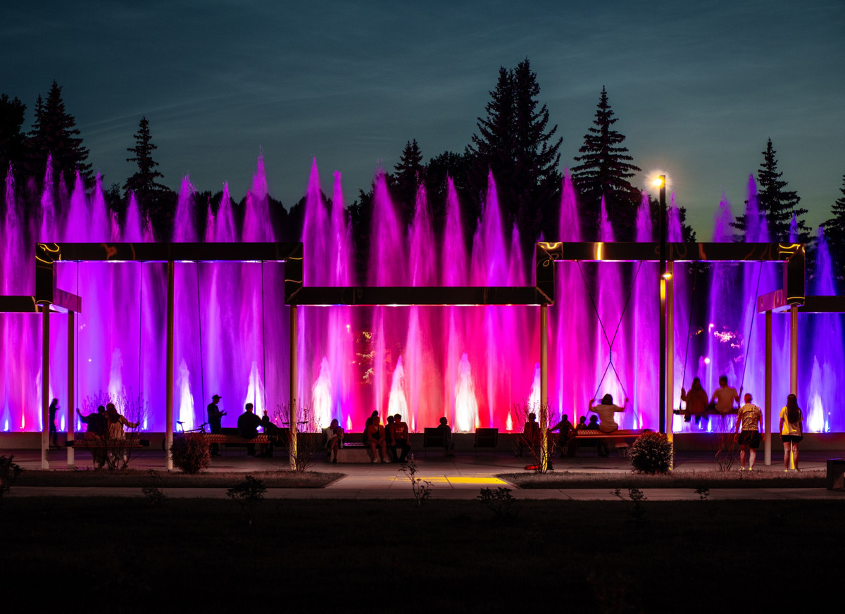 Пущинские городской фонтан после реконструкции 2022- 2023 года. Фото из открытых источников. 