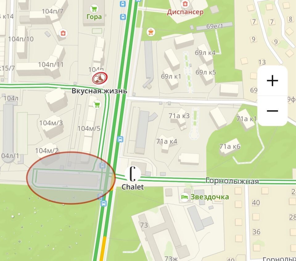    Участок, на котором стоит фура. Источник: "2Гис"