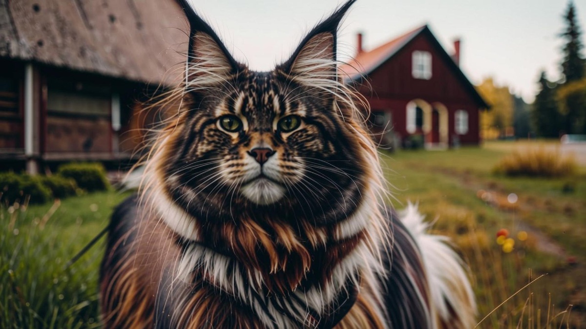 Мейн-кун на ферме