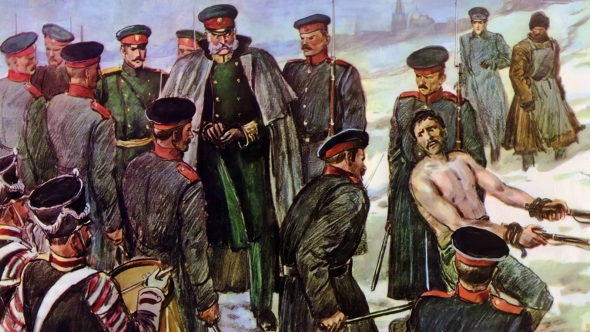 Иллюстрация к рассказу Л. Толстого «После бала»