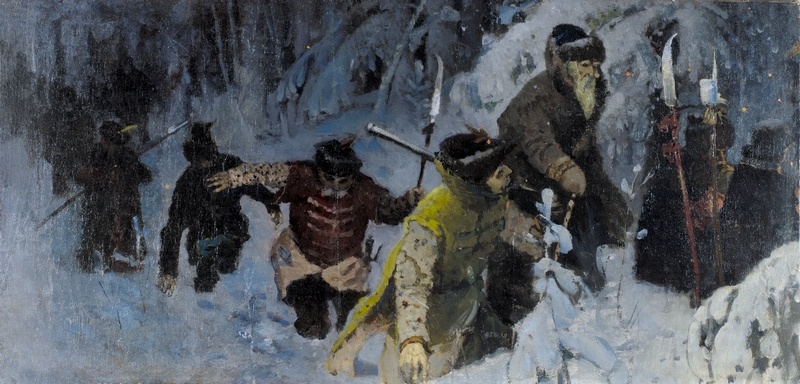 М.В.Нестеров. Иван Сусанин. 1884. ГРМ. Башкирский государственный художественный музей имени М.В. Нестерова.