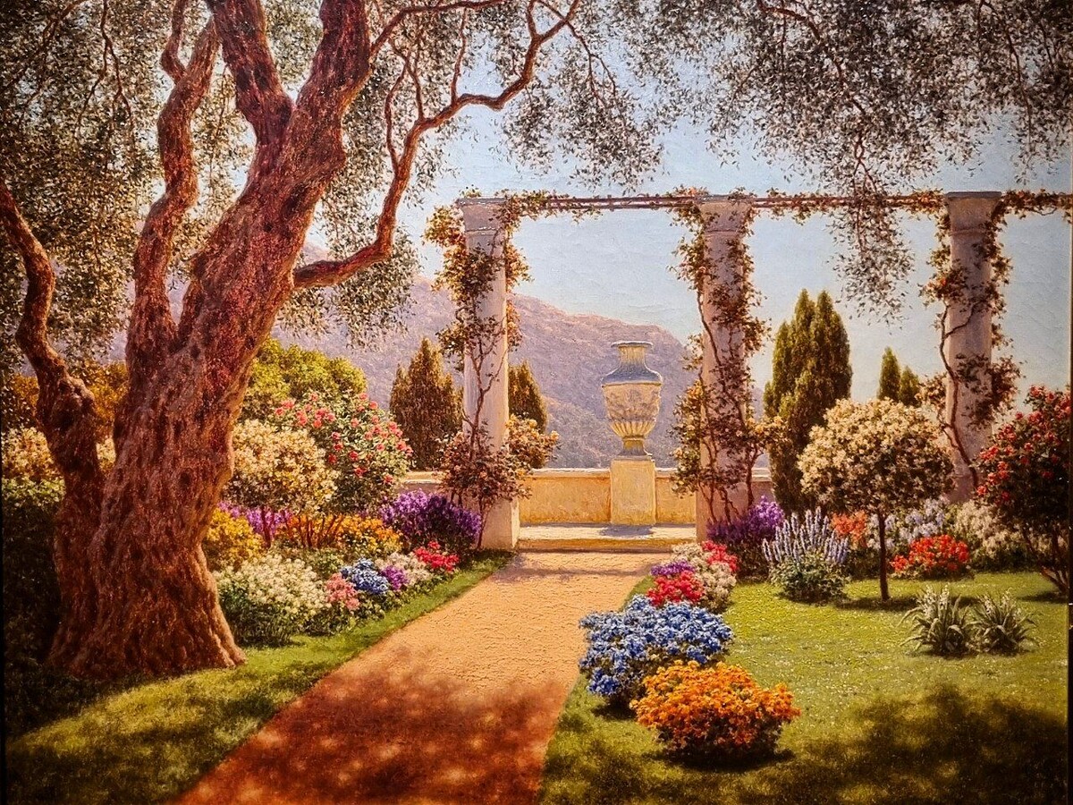 Шультце Иван Фёдорович (1874–1939)"Средиземноморский сад", около 1925 годаЧастная коллекция