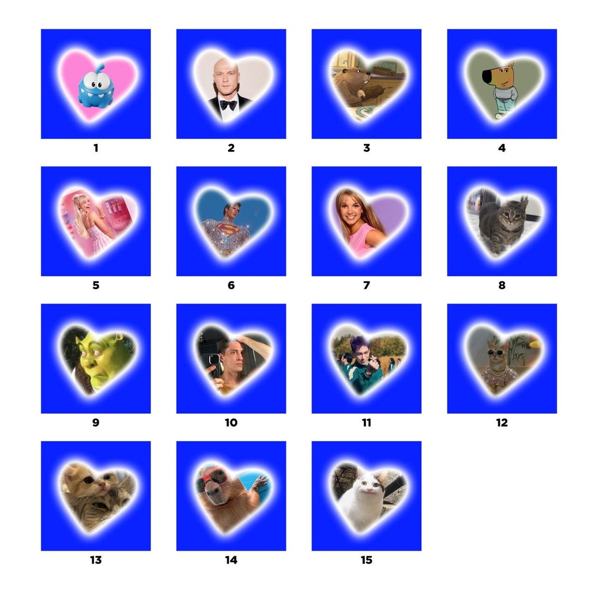 Фото вариантов для валентинки