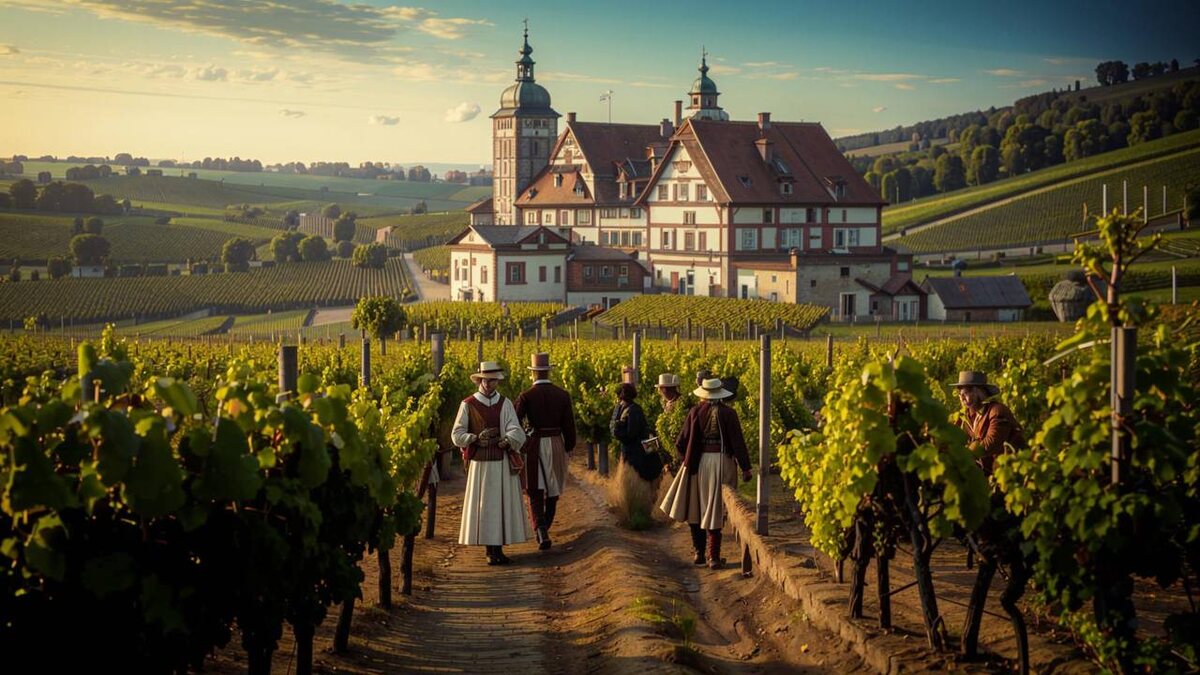 ИИ нарисовал виноградники Германии 19 века