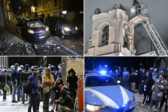 Последствия ночного землетрясения в Кампи Флегреи, регион Кампания - ANSA.it