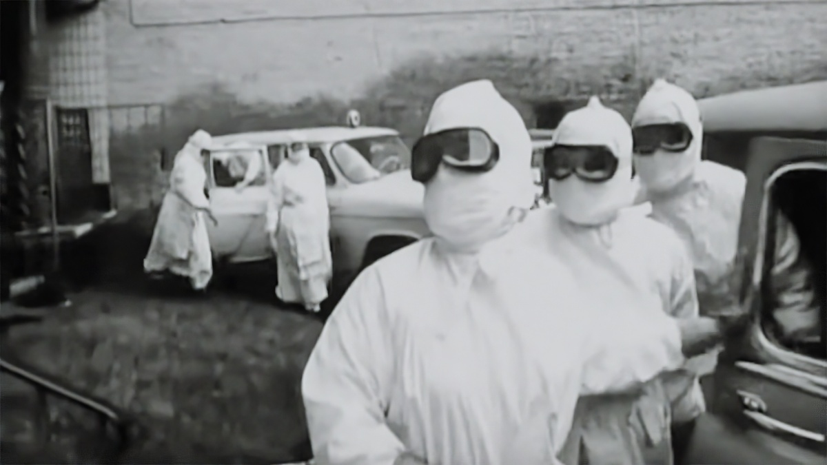 Кадр из телефильма «В город пришла беда», снятого в 1966 году по мотивам события