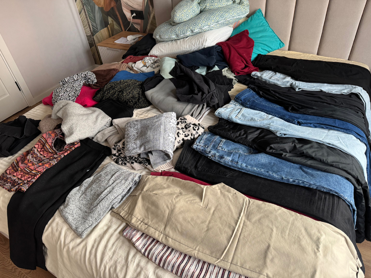 Вытряхнула 4 полки, заранее не догадалась сфотографировать