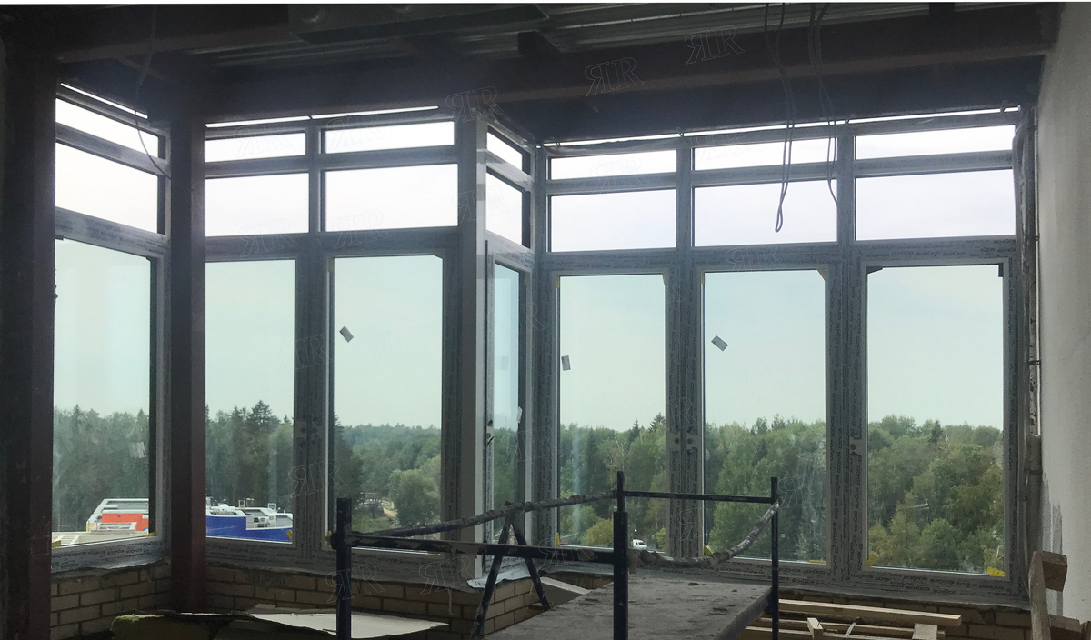 Реализованные проекты компании Ярмак - Москва, Троицк, остекление пентхауса
