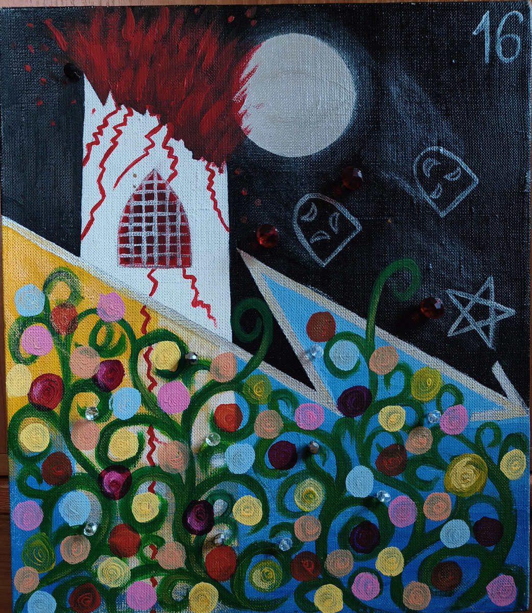 Карта таро Башня. Автор - Света Давыдова