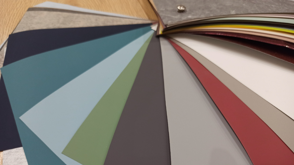 Примеры матовых пленок ПВХ для кухонных фасадов 