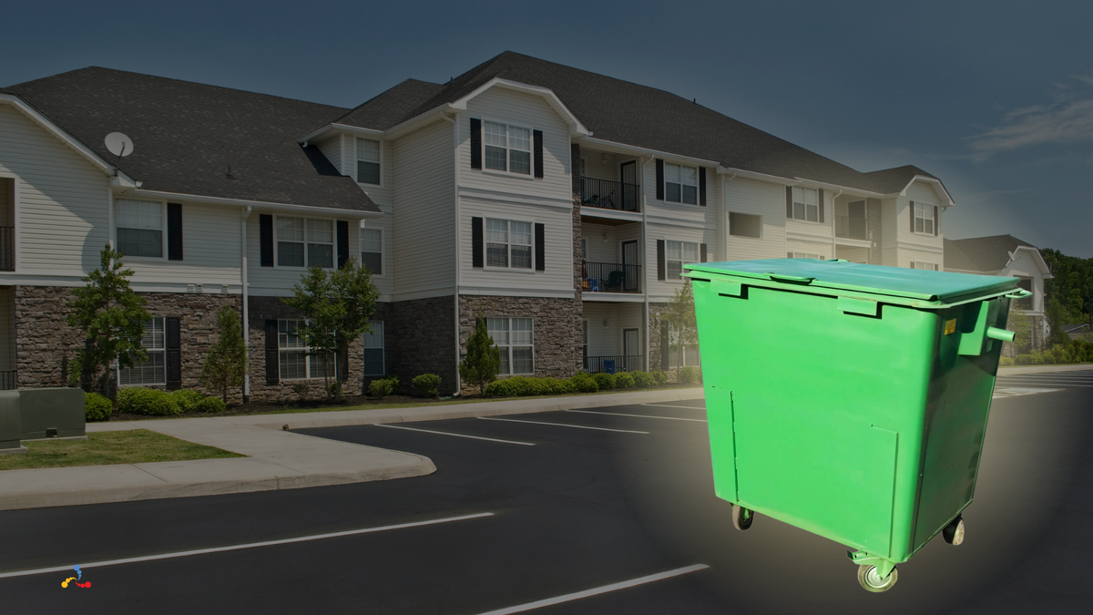 Мусорный контейнер 800 л металлический. Арт. МК 800