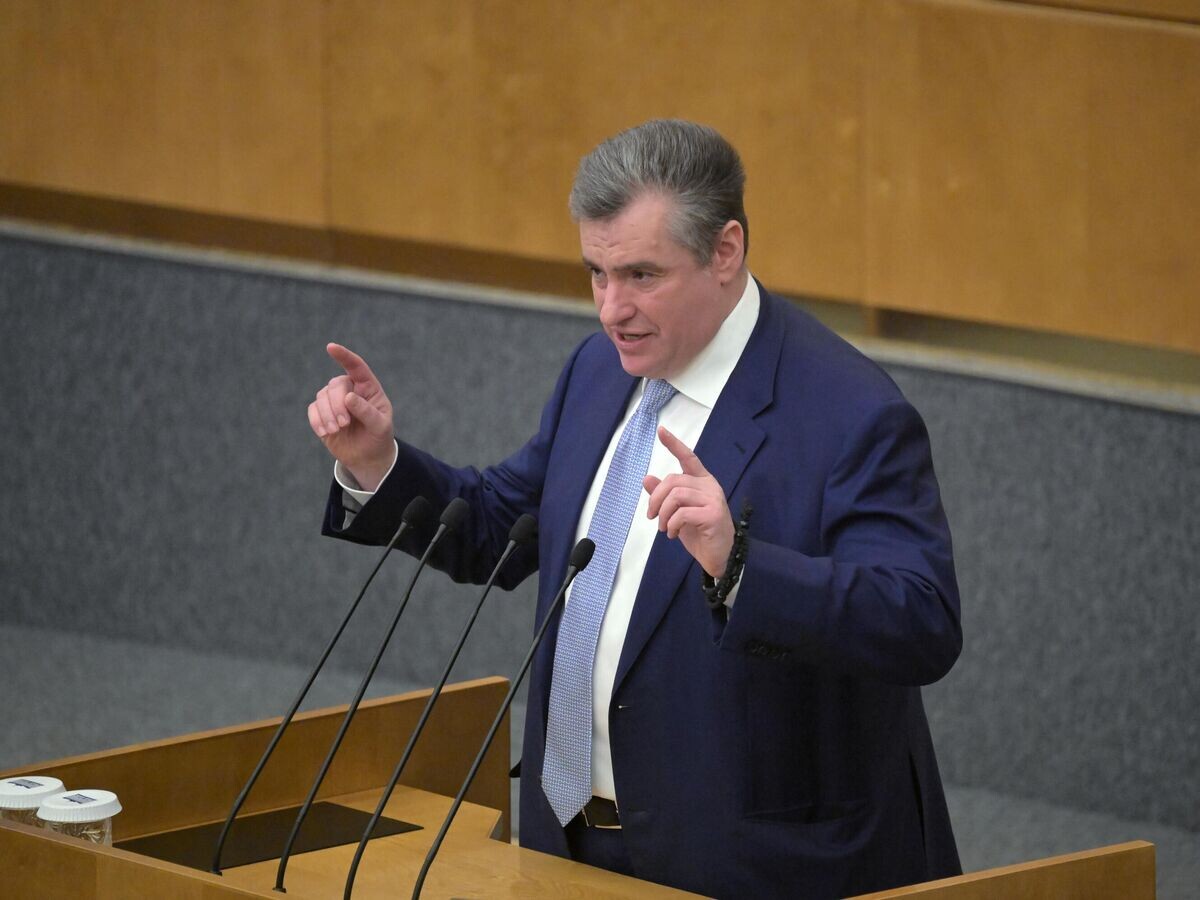    Руководитель фракции ЛДПР, председатель комитета Государственной думы России по международным делам Леонид Слуцкий© РИА Новости / Владимир Федоренко