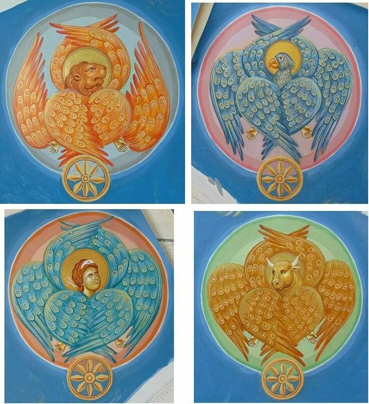 Лев, Орёл, Человек и Бык (Телец)