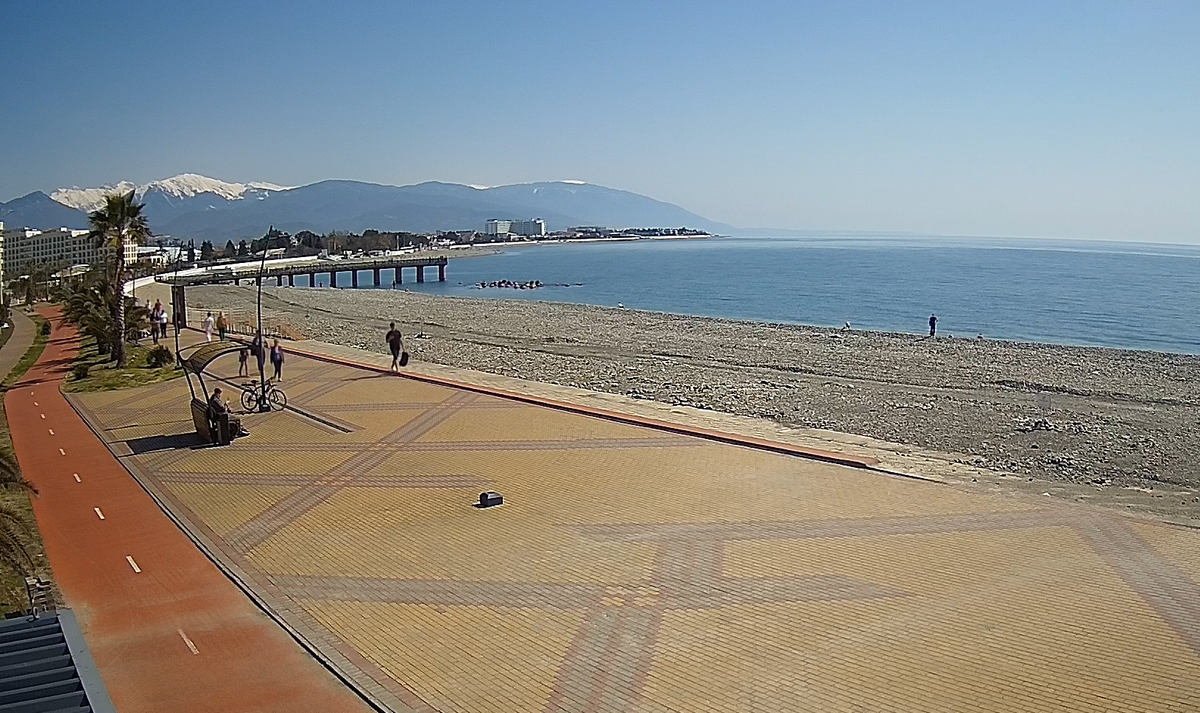 Адлер. Пляж Роза Хутор