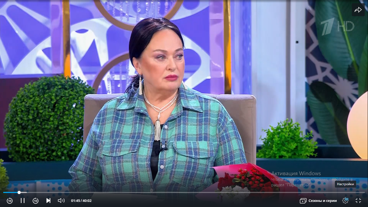 Кадр передачи. Фото автора. 