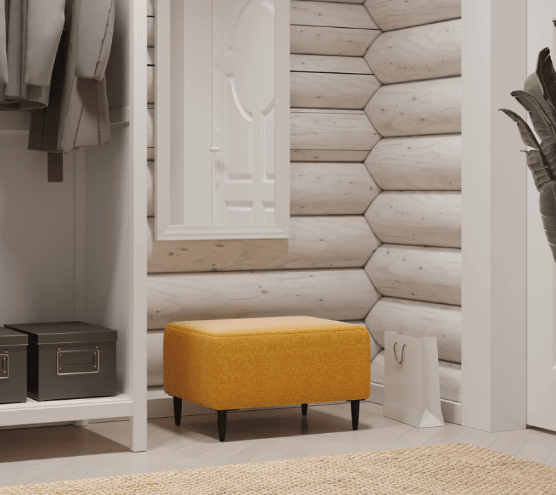 Пуф Kirkas Twist желтый