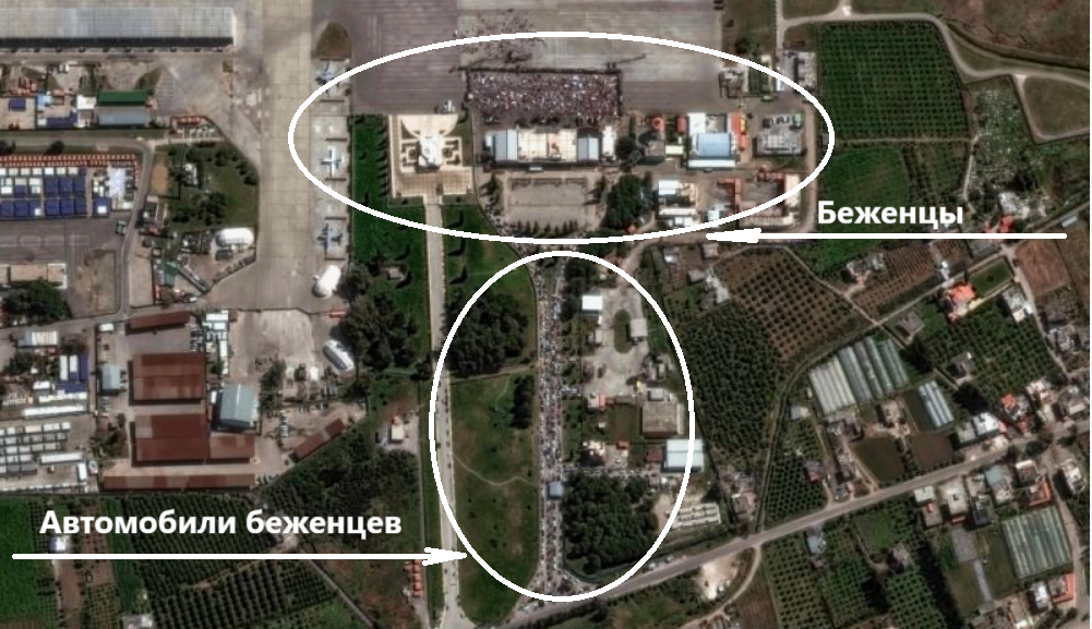 Снимок со спутника США. Американцы сами в шоке от благородства русских. Из открытых источников