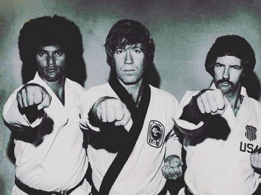 Чак Норрис в команде США по каратэ. Фото из свободных источников.
