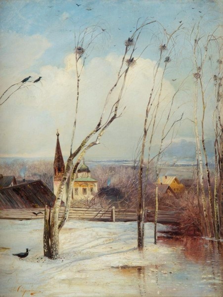 Саврасов А.К. «Грачи прилетели» (1871)