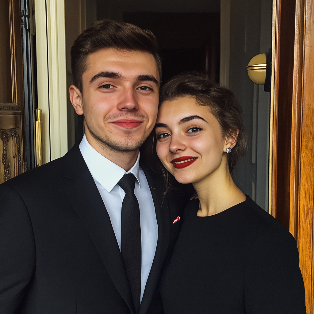 Володя с супругой.