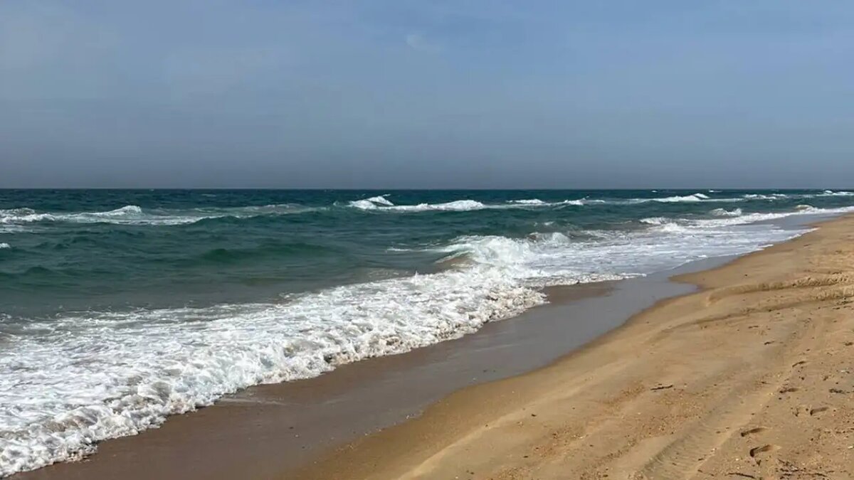    Пляж Анапы.