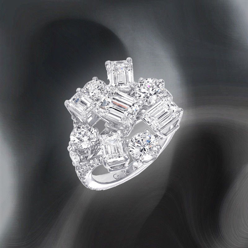 Кольцо Graff Classic из платины с бриллиантами