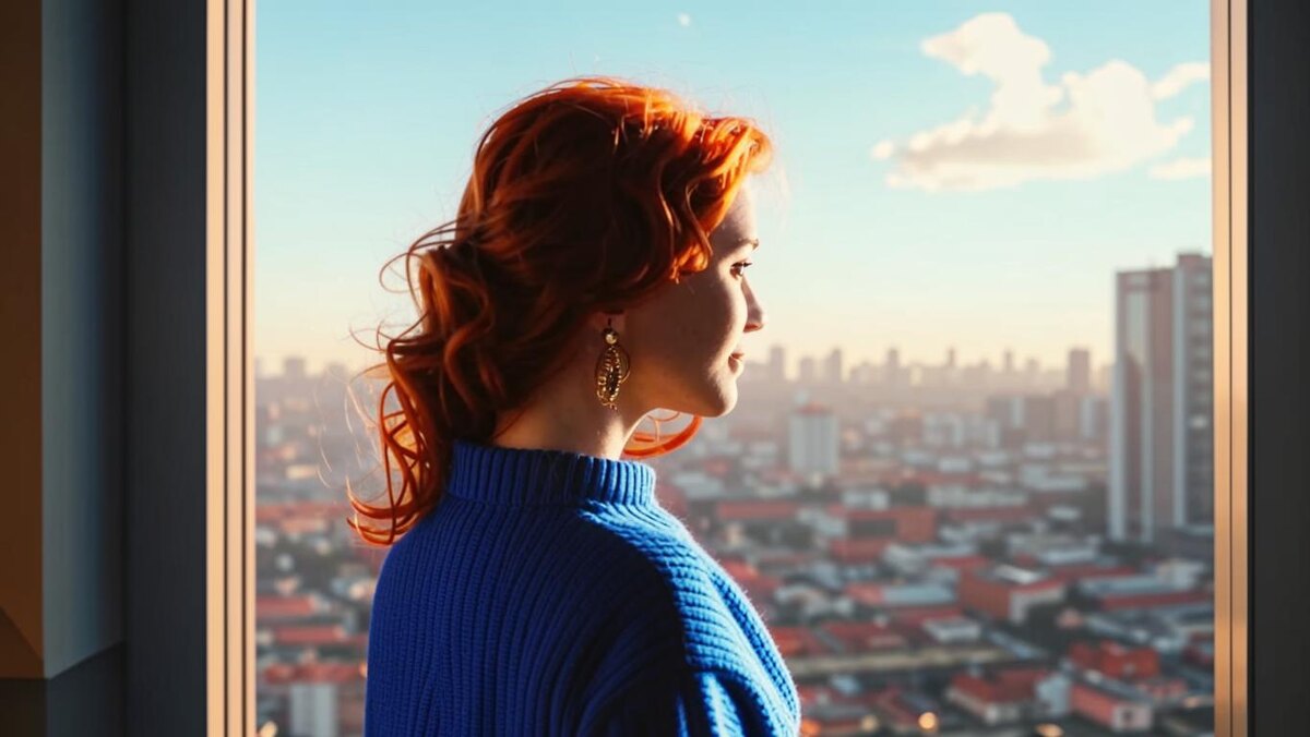 Живую фотографию загрузить не могу по этическим причинам, но эта девушка очень похожа. Рисунок ИИ.