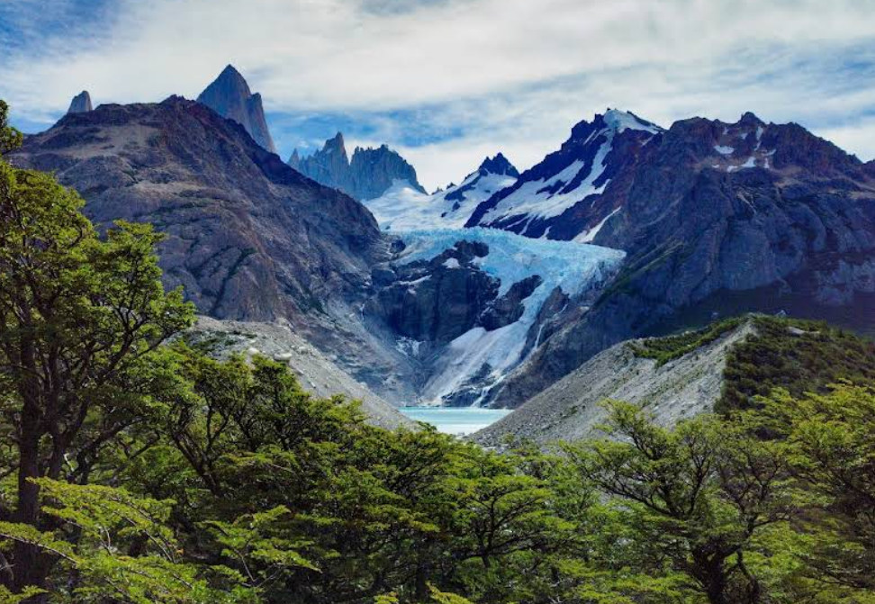 ледник Piedras Blancas, Патагония, Эль Чальтен, Аргентина
