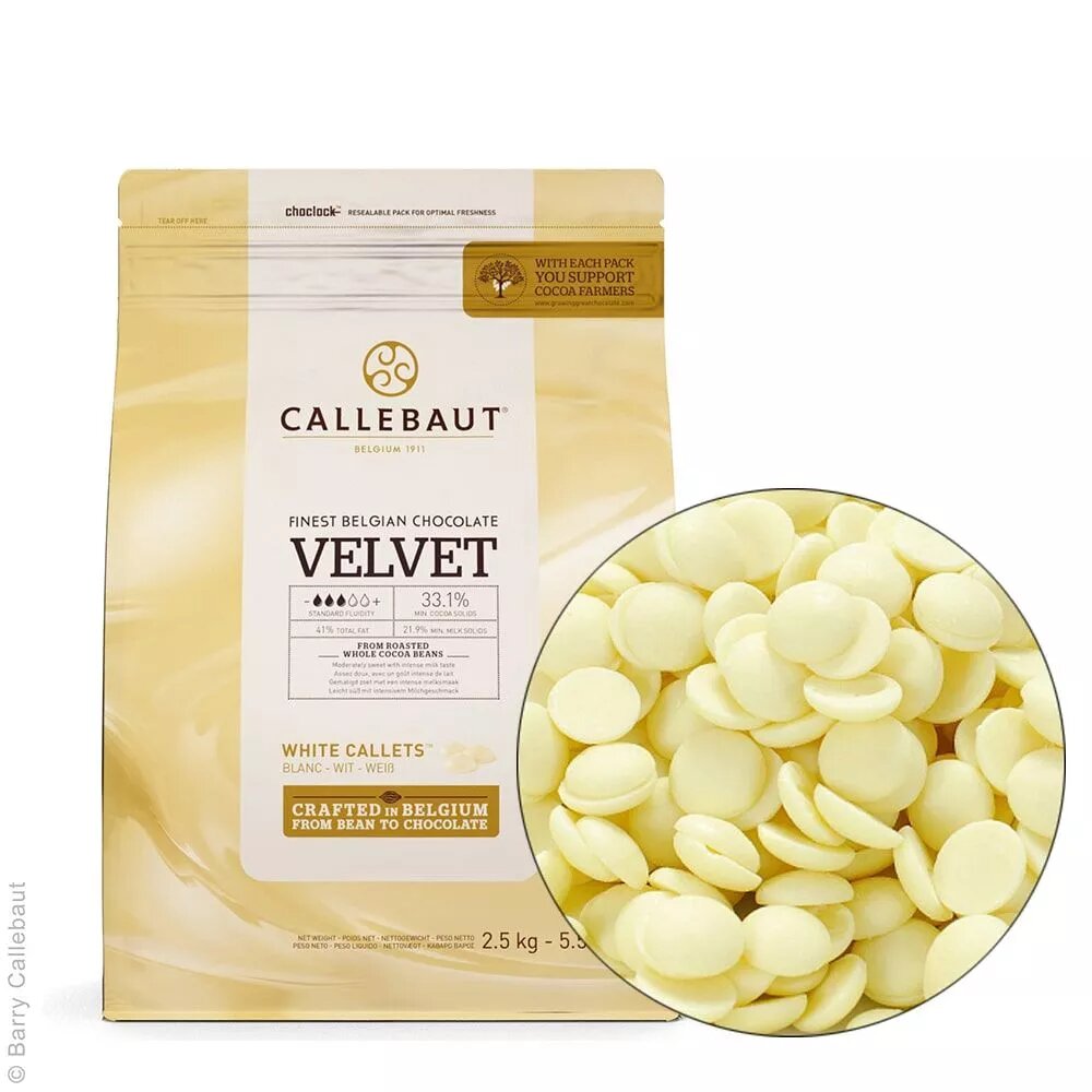 Шоколад белый Callebaut VELVET (32% какао)