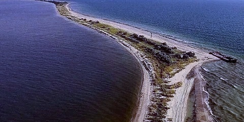 Сиваш, коса, Азовское море.