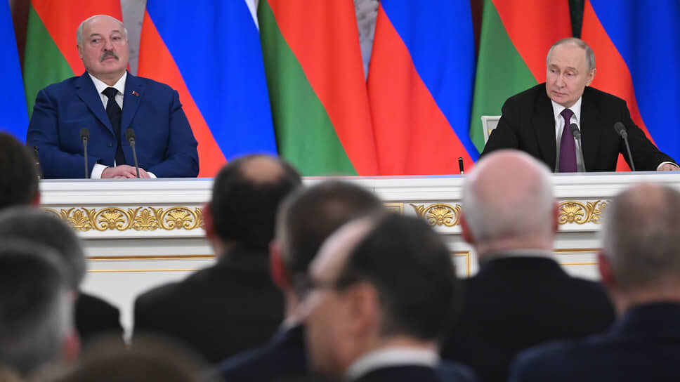 Александр Лукашенко и Владимир Путин.📷Фото: Дмитрий Азаров / Коммерсантъ