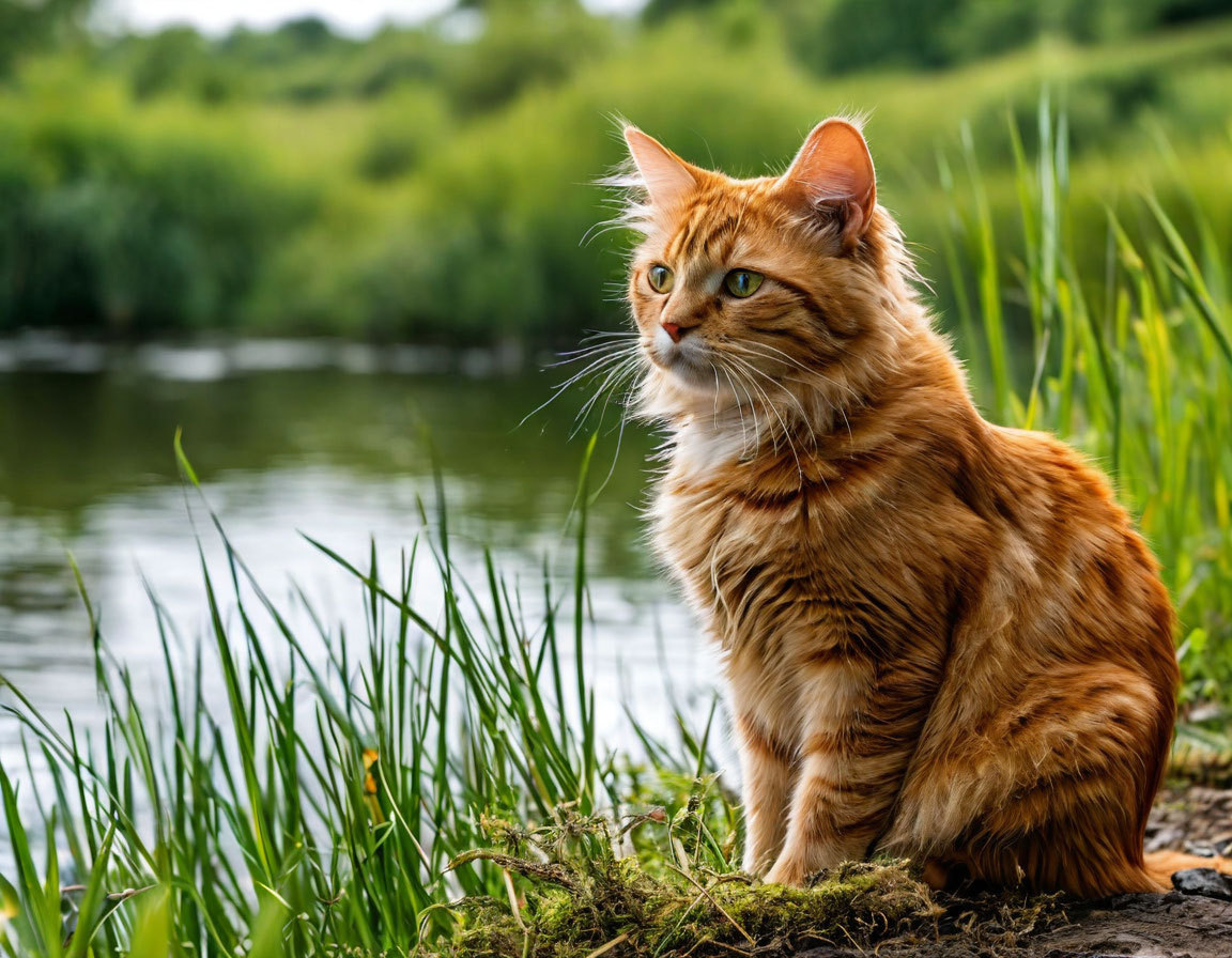 Кота, к сожалению, я не сфотографировала. Поэтому его нарисовала нейросеть. Я довольна, хорошо получилось!