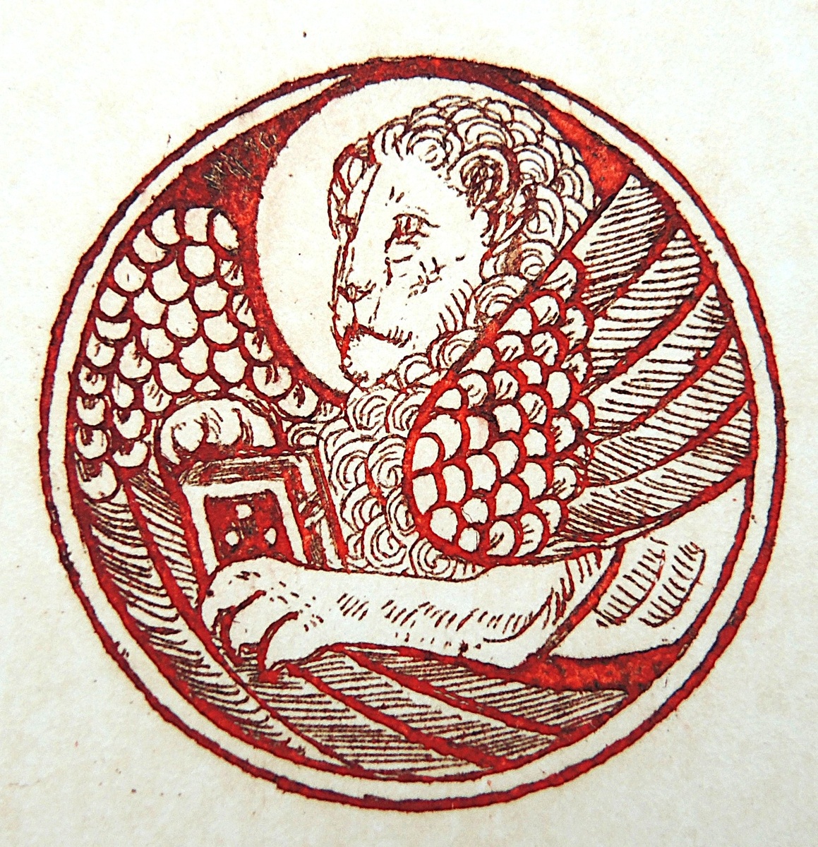 Лев - символ святого евангелиста Марка. Фрагмент