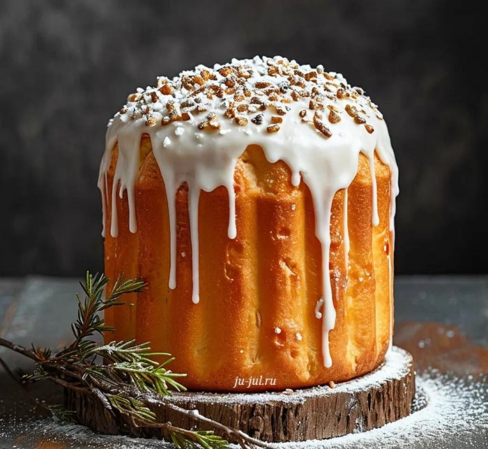 Простой кулич на бездрожжевом тесте