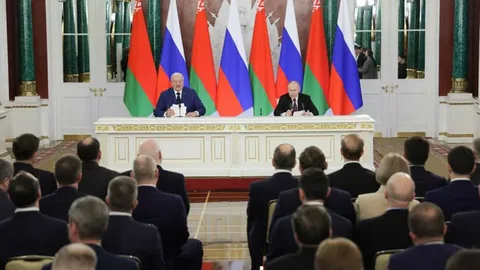 Пресс-конференция В.В. Путина и А.Г. Лукашенко  Из картинок Яндекса