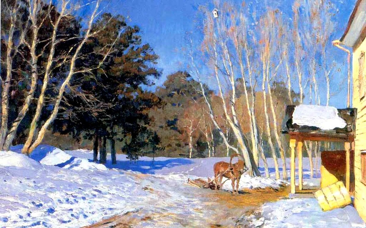 Исаак Левитан. Март. 1895. Изображение из открытых источников.