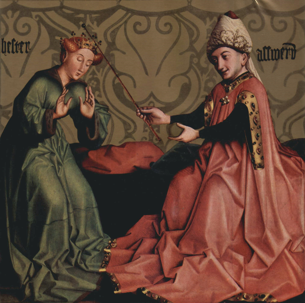 Конрад Витц. «Есфирь перед Артаксерксом», ок. 1435 года. Художественный музей, Базель