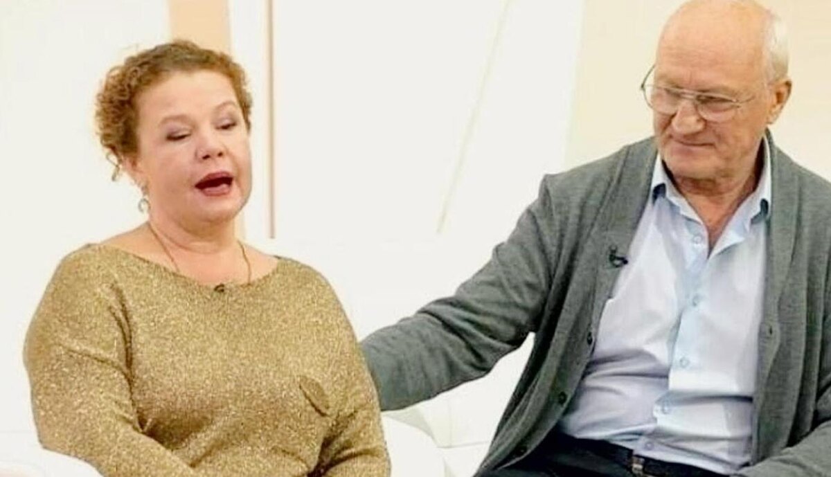 Татьяна Абрамова и её муж Юрий Беляев (кадр из передачи "Судьба человека")