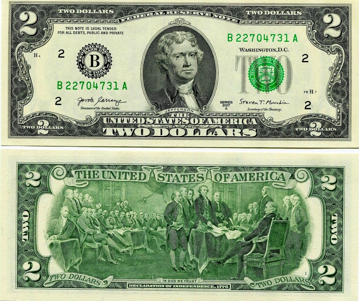 2 доллара США