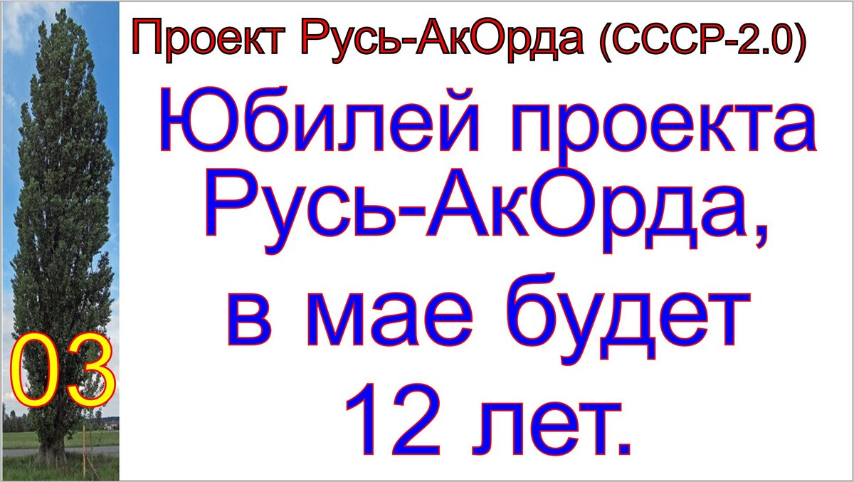 Проект грядущего царя Сергея-Тимура "Русь-АкОрда".