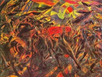 Карло Карра, Похороны анархиста Галли, 1911