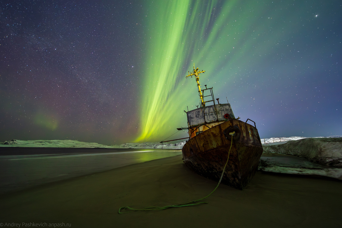 Северное сияние в Териберке